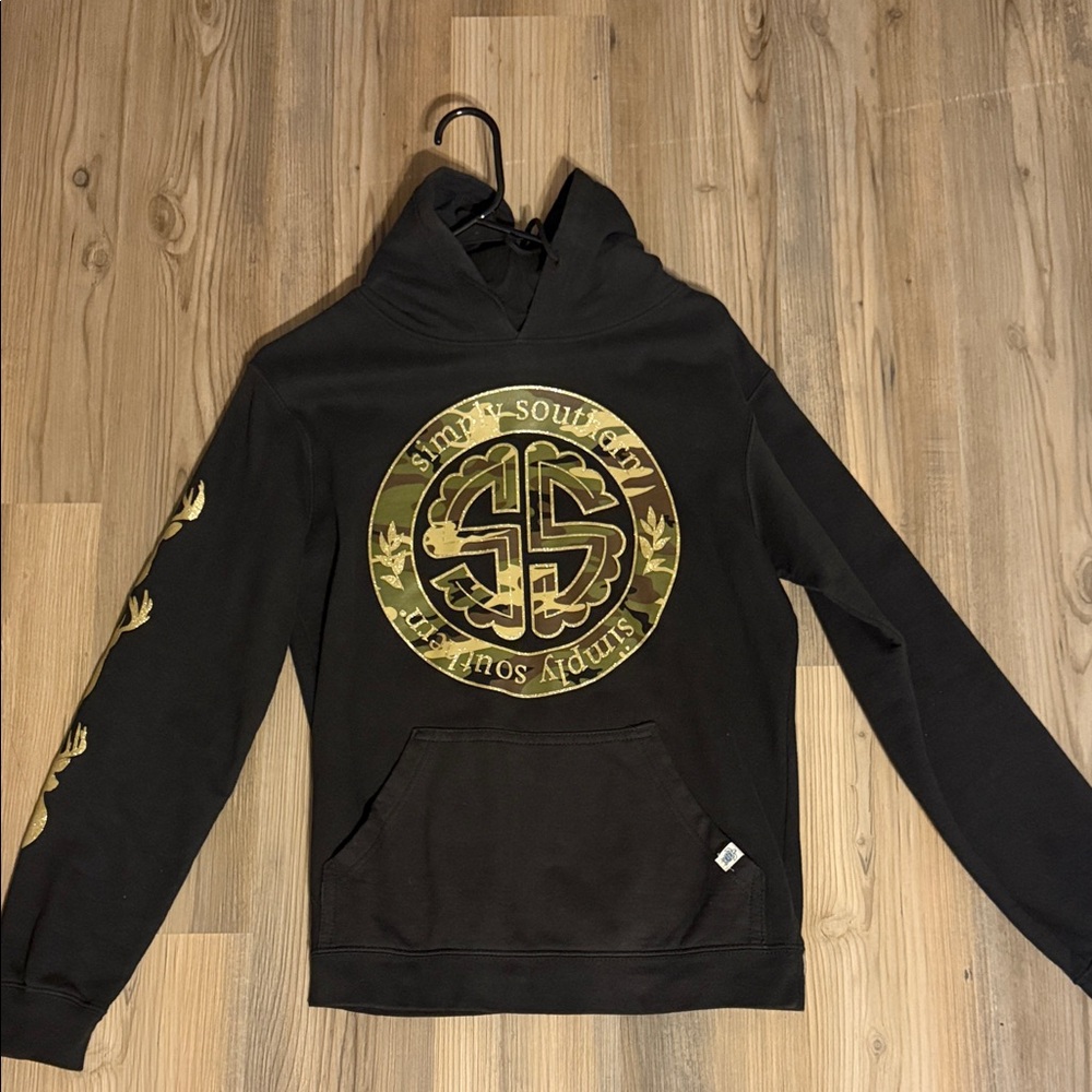 Simply Southern Black and Gold women’s  Hoodie